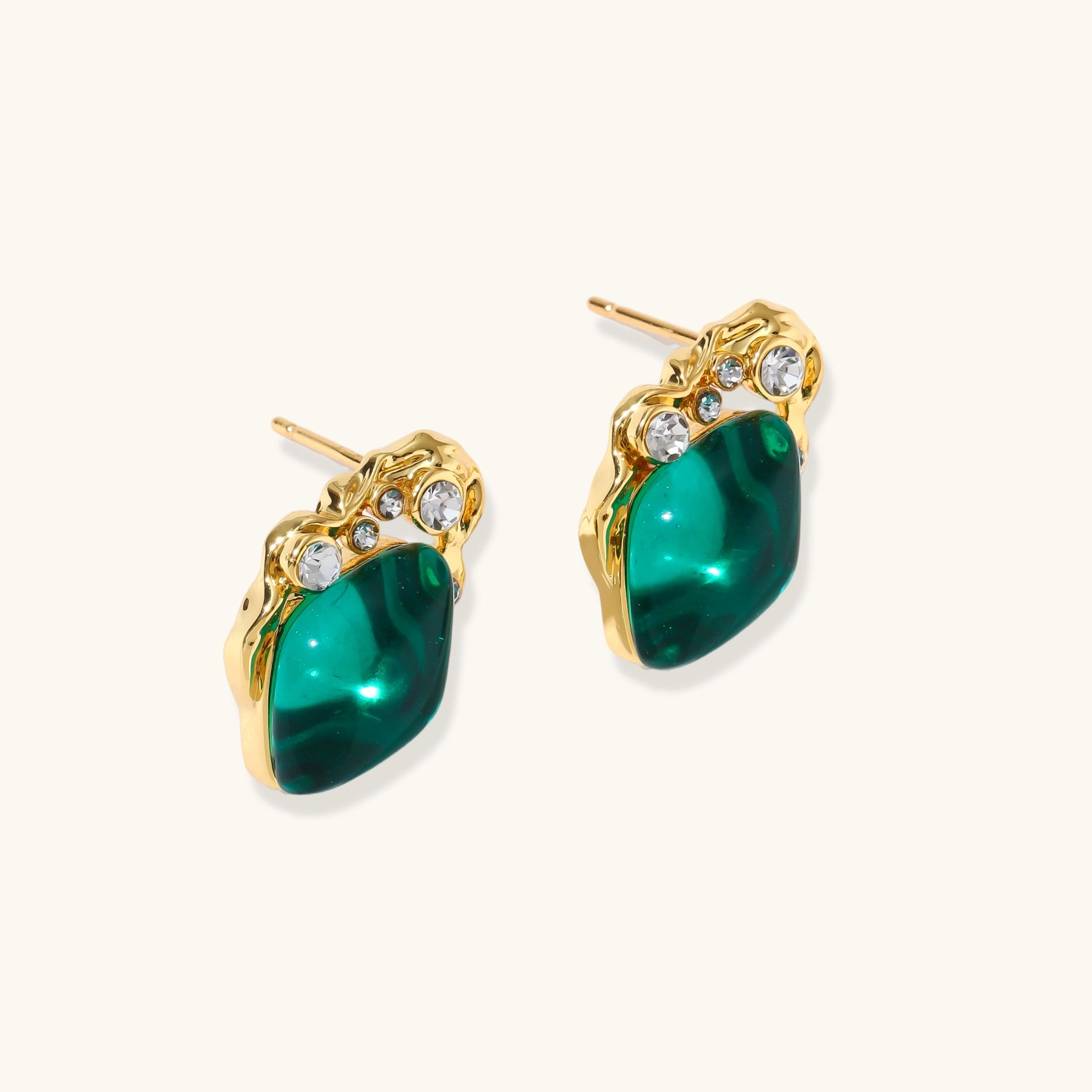 Emerald Mystique Studs