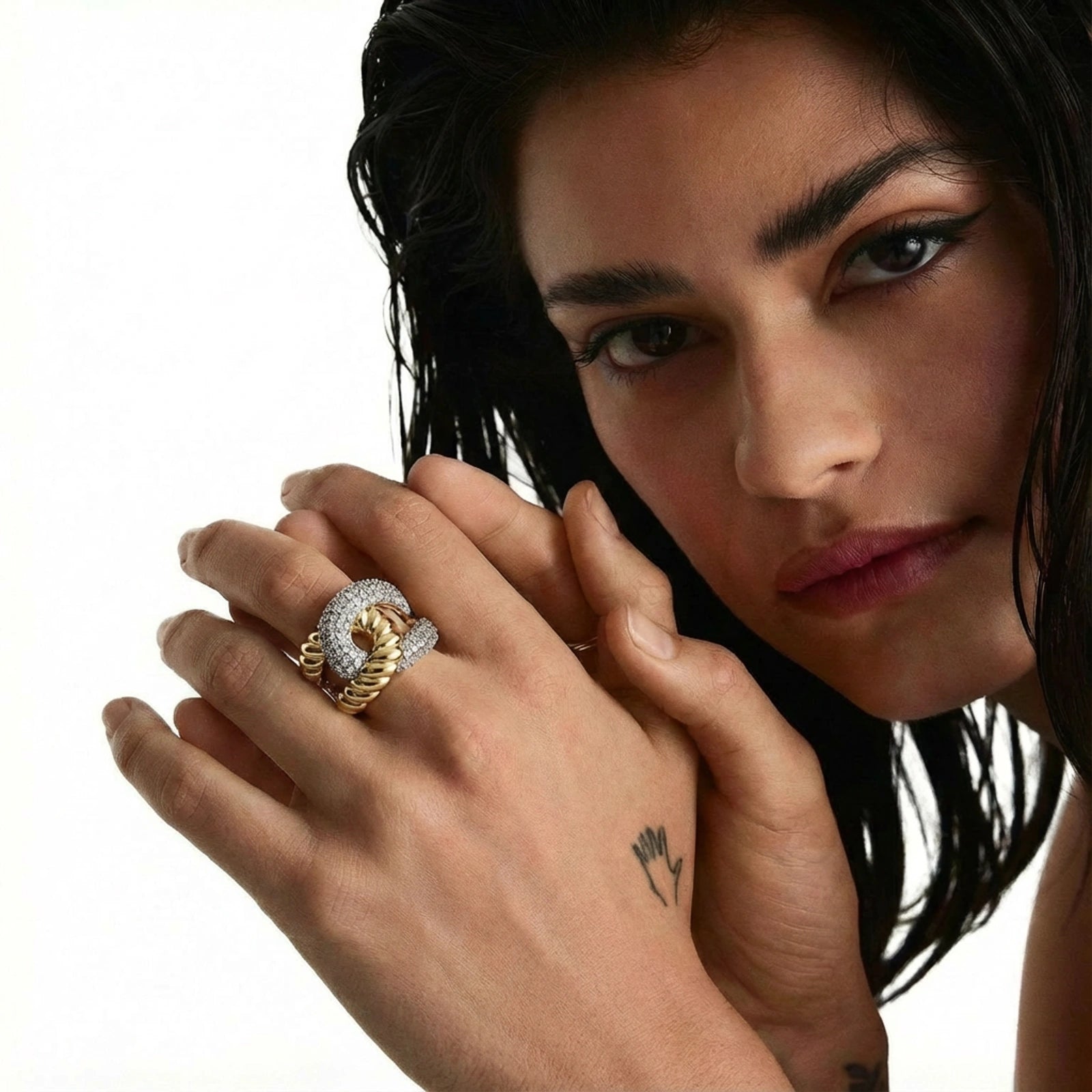 Chain Link Statement Ring