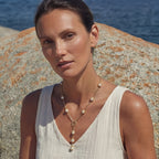 Baroque Pearl Station Necklace