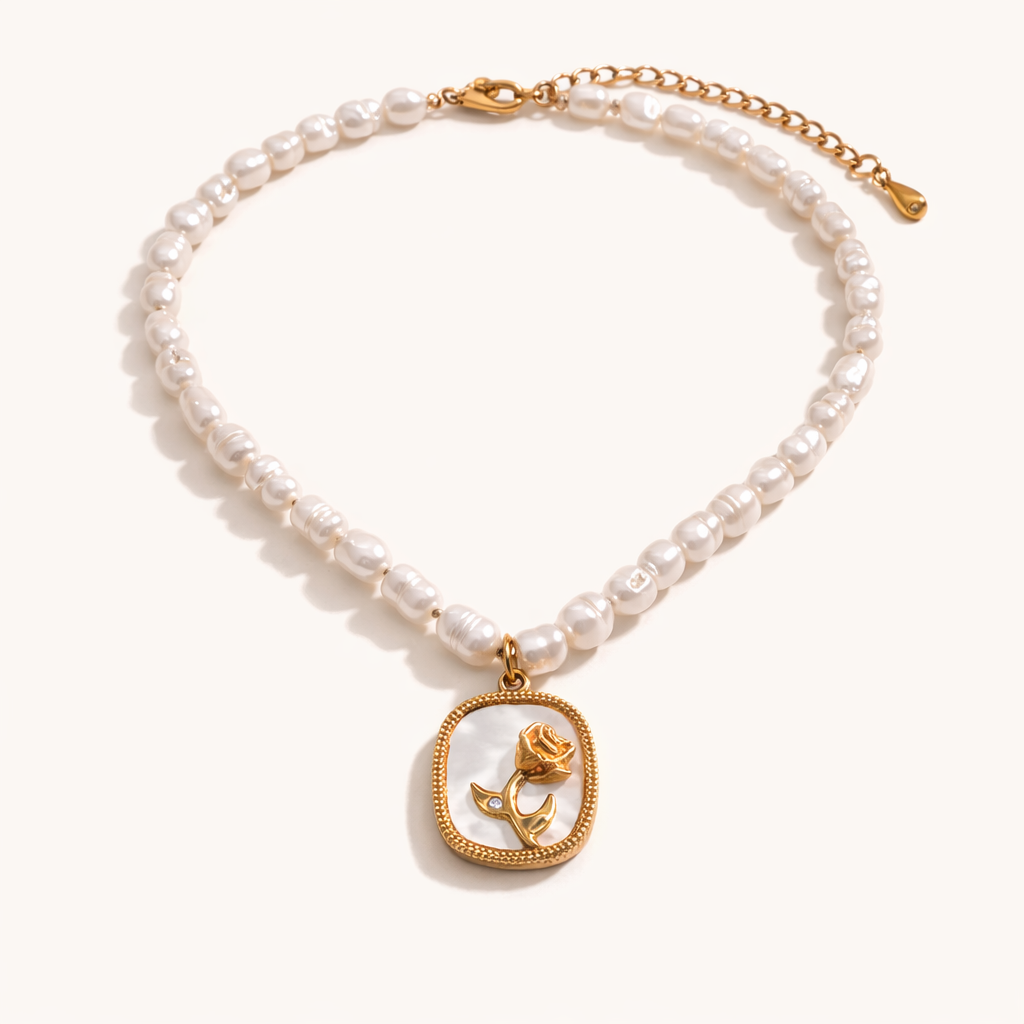 The Rosé Pearl Pendant Necklace