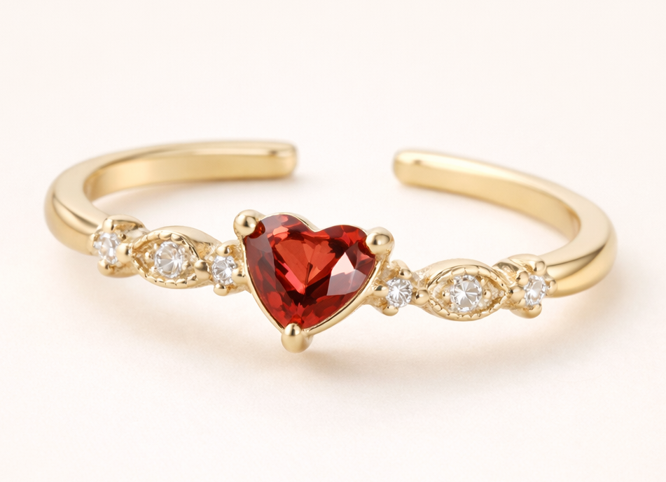 Amara Heart Ring