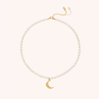 🌙 Moonlit Pearl Necklace